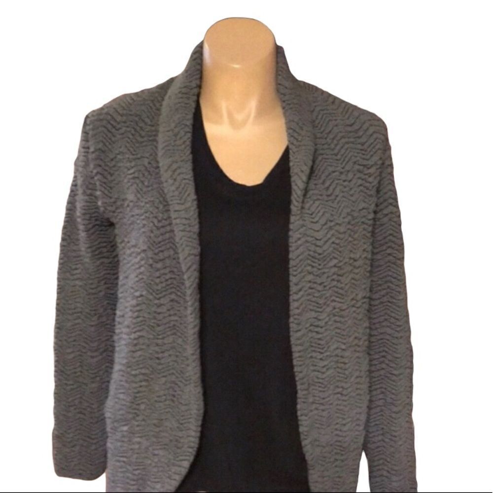 Three Dots Grey Jacket Medium Oh! So Soft!